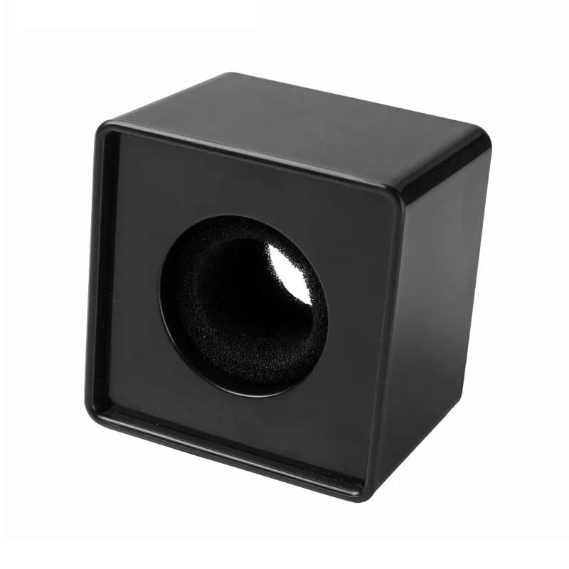 Microphone Flag Station Cube ABS Square Flags Interview Mic Logo Mark TV Station Reporter Microphone Cube Box Foam Cover