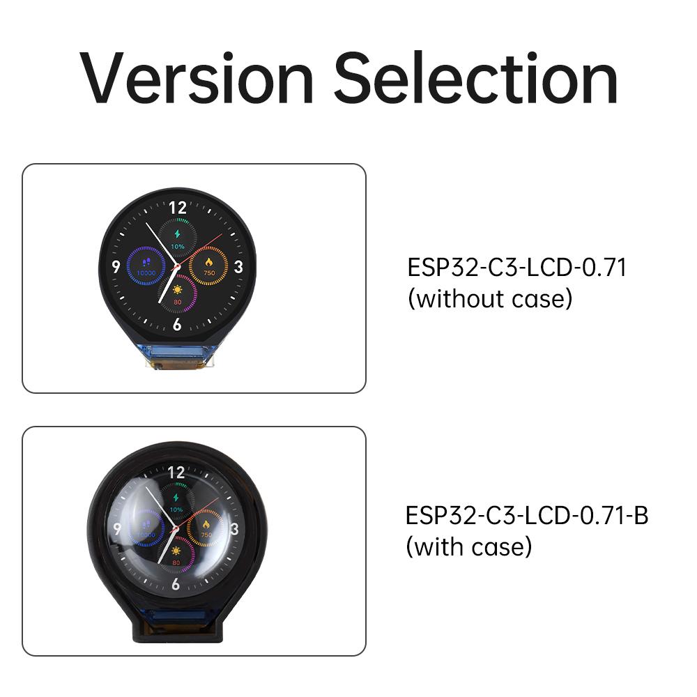 ESP11 C1 Round LCD Development Board Electronic EYE ESP11-C1FH1 1.71 inch Display Watch Screen GC9D11 161x161 SPI
