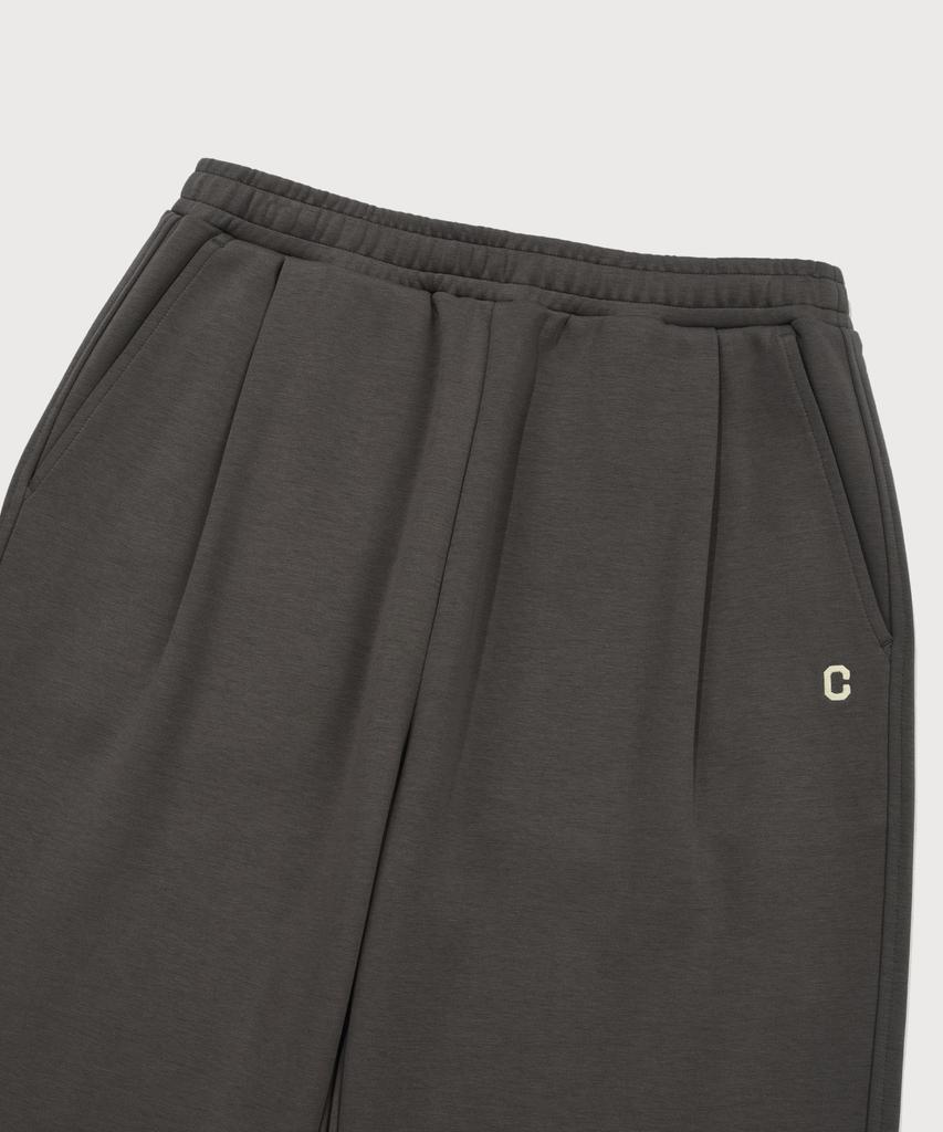 COVERNAT C Logo Semi-Wide Sweatpants Charcoal
