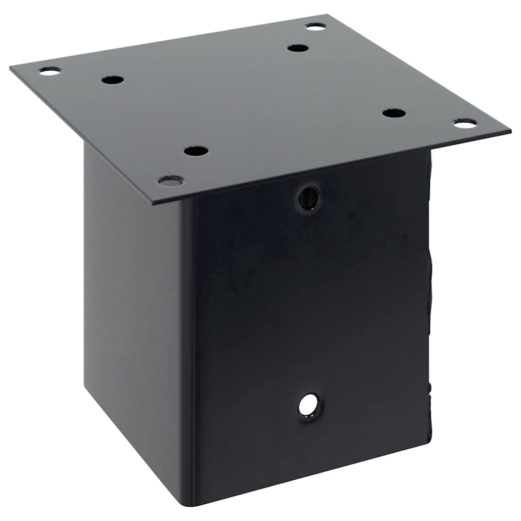 vidaXL Pfostenträger Quadrat 12 Stk. 121x121mm Stahl Pulverbeschichtet