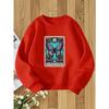 European Size unisex Crew Neck Sweatshirt ,Fashionable Print, Casual Style, Perfect For Fall/Winter, Regular Fit With Slight Stretch Fabric