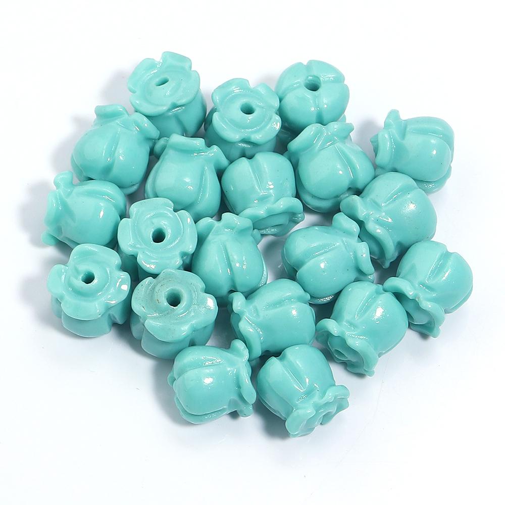 20 Stück/Los Farbverlauf Imitation Koralle Maiglöckchen Perlen Lose Perlen Zur Schmuckherstellung Armband Halskette Zubehör