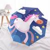 1pc Unicorn Fantasy Night Sky Umbrella with Plastic Handle,Suitable for All Seasons UmbrellaPT441