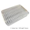 Large Capacity Fuse Beads Organizer 60 Small Boxes Clip Closure Bean Storage Box Multi-Functional 221 Color Labels