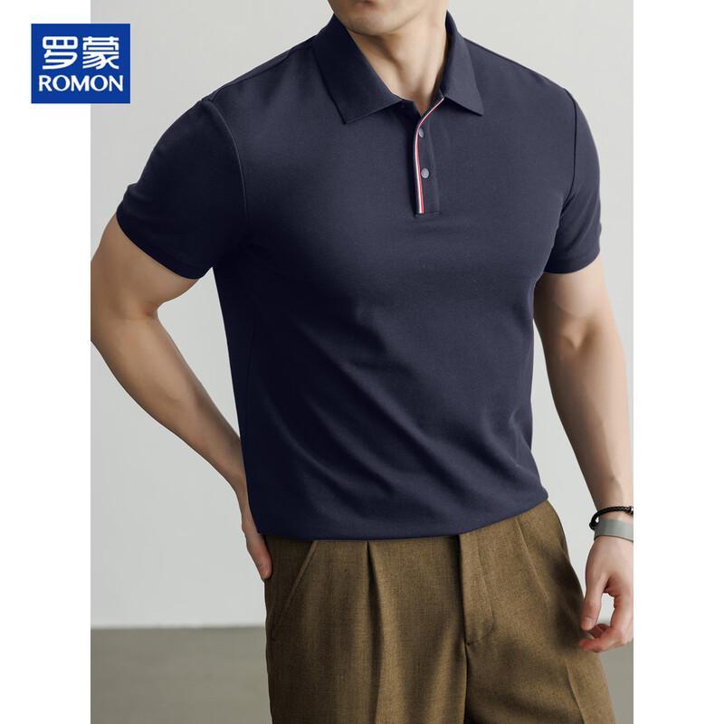ROMON Men s Long-Staple Cotton Blend Polo Shirt L