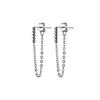 925 Sterling Silver Fashion Exquisite Twist Long Chain Tassel Dangle Earrings for Women Fine Jewelry Accessories