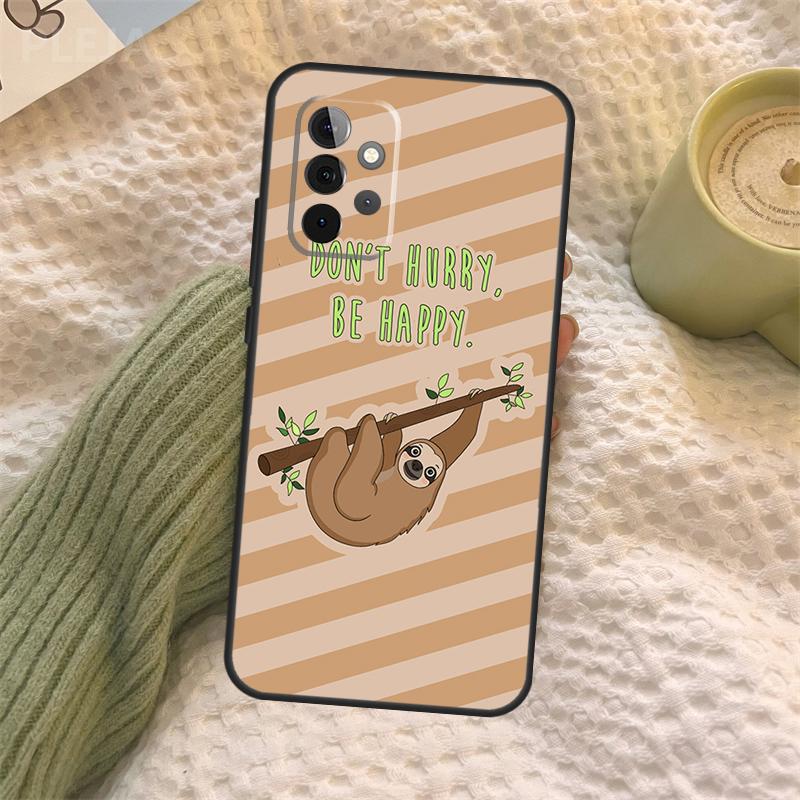 Sloth For Samsung Galaxy A52 A52S A32 A12 A22 A72 A21S A50 A70 A71 A51 A33 A73 A53 Cover Case