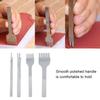 4 Stück DIY Lederhandwerk Werkzeuge 3mm Abstand Leder Lochzange Stichstanze Werkzeug 1+2+4+6 Zinken