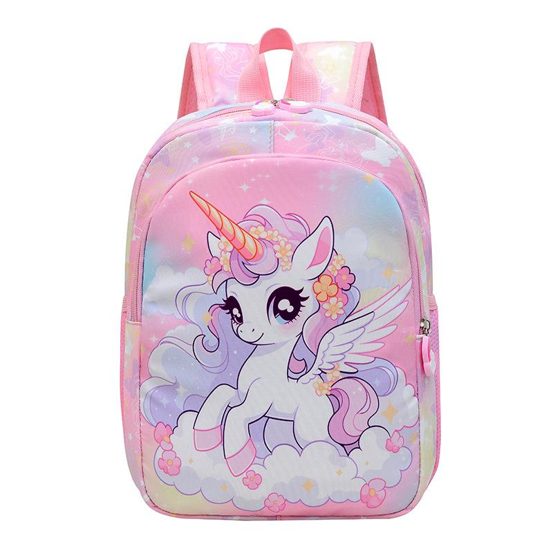 Playful Cartoon Unicorn School Backpack For Girls Lightweight And Fun For Use Everyday