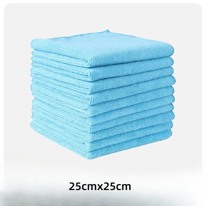 5pcs Microfiber Cleaning Car Was Cloth Dishwashing Cloth Household Rag Kitchen Bathroom Cleaning Towel Durable Absorbent Towel