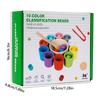 Multicolor Color Cups Matching Game Color Matching Sorting Cognition Game Education Toy  For Kids