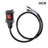 12V Vypínač odpojení baterie motocyklu Vysokovýkonný Vodotěsný ABS spínač 30cm/50cm Měděný kabel Odpojovací kabel baterie pro těžké podmínky