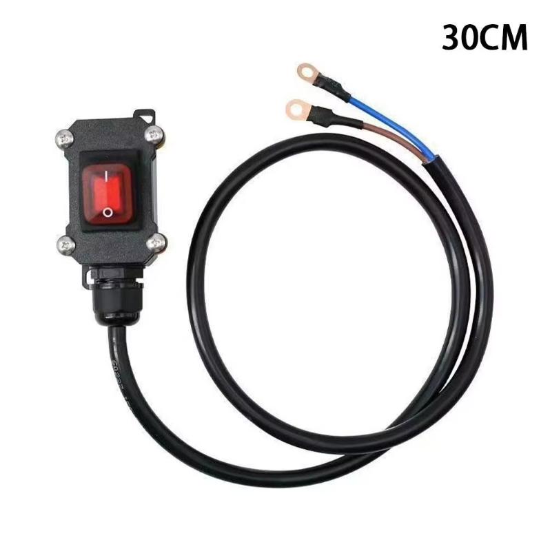12V Vypínač odpojení baterie motocyklu Vysokovýkonný Vodotěsný ABS spínač 30cm/50cm Měděný kabel Odpojovací kabel baterie pro těžké podmínky