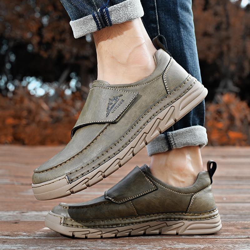 Fashion 2025 New Classic Dress Shoes Men's Casual Loafers Outdoor Lightweight Flat Shoe Comfortable and Anti -Slip Office Walking Shoes