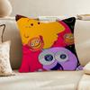 anime Smiling Friends Maple Design Cushion Cover Happy Autumn Harvest decor Holiday Decorati Pillow Cover