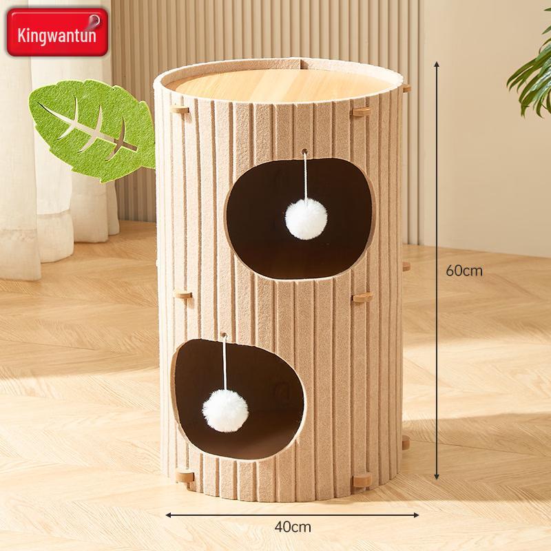 Jing Wang Run Winter Warm Multi-Level Cat Tree