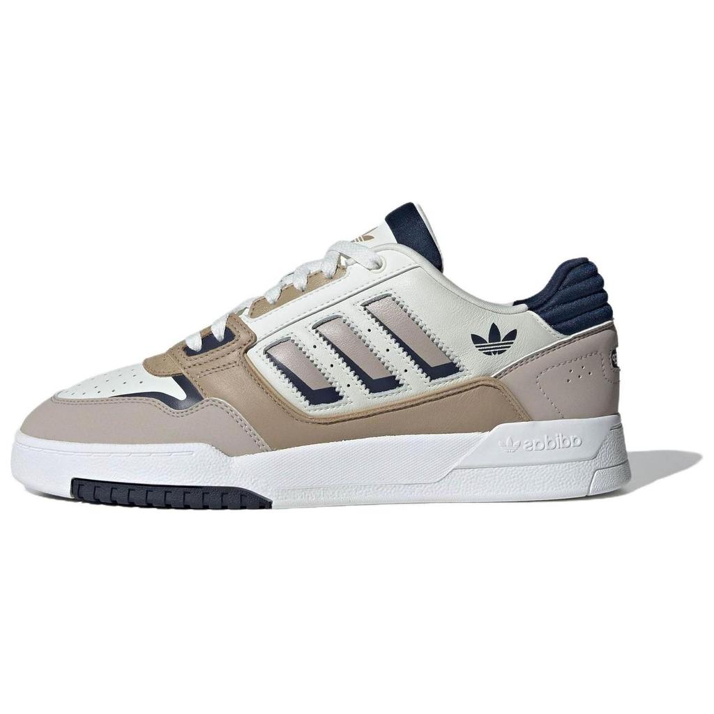 Adidas Originals Drop Step 2.0 Low Fashion Casual Durable Breathable Low-Top Skate Shoes Unisex Sneakers White Brown IG4334