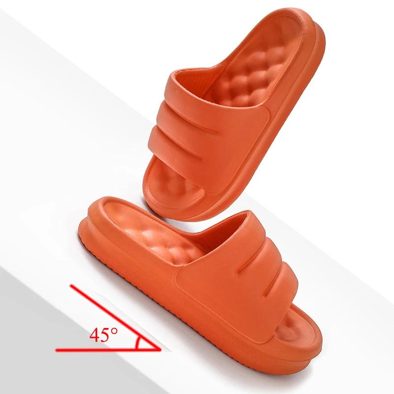 Fashion Women Thick Platform Cloud Slippers Indoor Home Non Slip Bathroom Slides Woman Soft Sole Eva Slippers Summer Beach Flip Flops