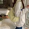 Kadın Yumuşak PU Deri Geniş Askı Hobo Omuz Çantası Bağbozumu Büyük Kapasiteli Düz Renk Zip Crossbody Çanta