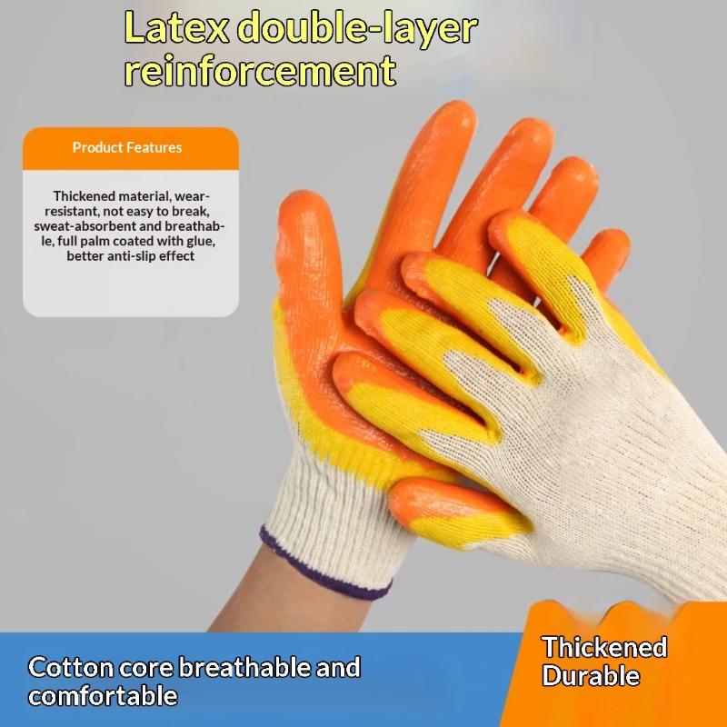 Nylon Safety Working Gloves Premium Nitrile Coated Builders Excellent Grip Gardening Grip Industrial Protective Work Gloves