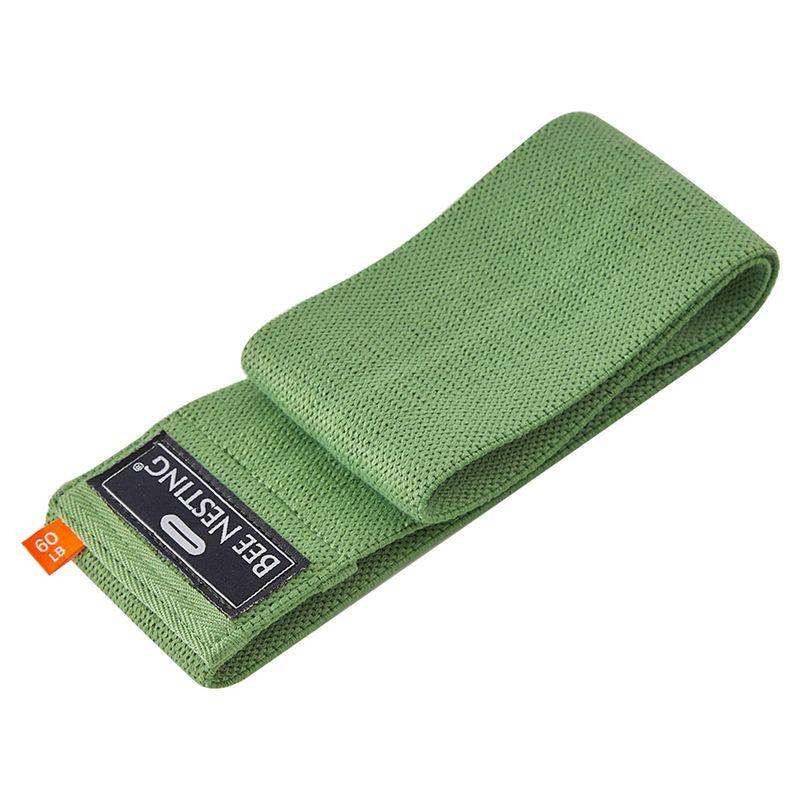 

Bee Building Yoga Fitness Yoga Elastic Band Men and Women Stretch Shaping Squat Training Peach Hip Handy Gadget Clearance Special Offer Grass Green-60LB