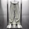 Summer New Breathable Drape Casual Pants Men's Trend Loose and Versatile Pleated Harlan Radish Pants Thin