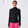 Womens Lightweight Fleece-Lined Yoga Hoodie Tight Fit Running Jacket Gym Fitness Winter
