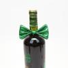 Green wine bottle cap, green wine bottle body bow lace decoration, party scene decoration props, exquisite and unique, adding festive party atmosphere
