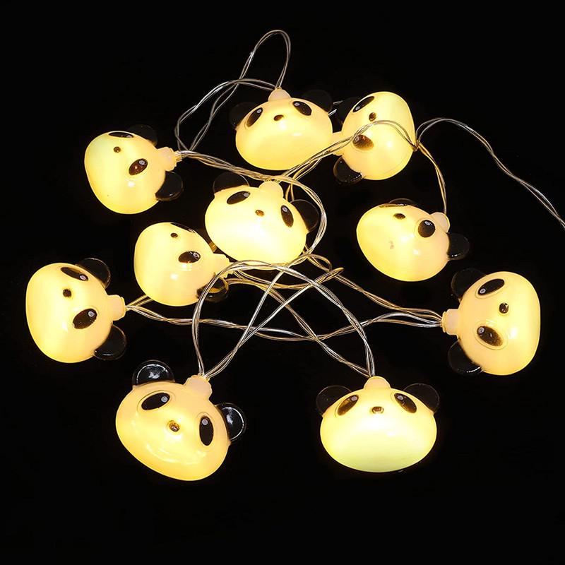 

Bingdun Dun Panda LED Pendant Doll with Colorful String Lights 1.5m 10 lights battery