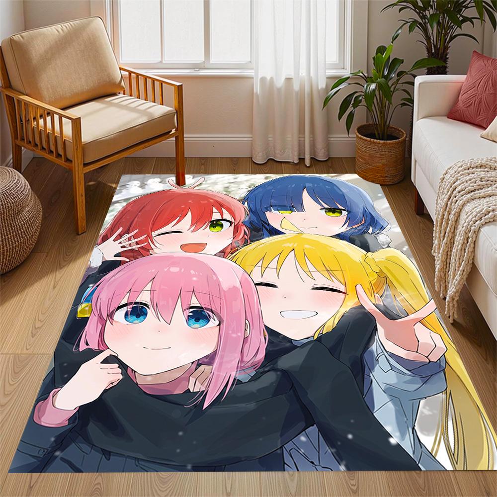 Rock Star Night Carpet Design for Bedrooms Dormitory Playrooms Living Rooms Antislip Carpet Anime Office Decor Gift for Festivals