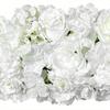 Artificial Silk Flower Row – Dahlia, Rose & Hydrangea – 39.4 Inch Realistic Faux Flowers for Wedding, Party & Home Decor – White