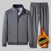 Men's Loose Fit Sportswear Set for Middle-Aged and Elderly - Long Sleeve, Casual, Ideal for Spring/Autumn/Winter
