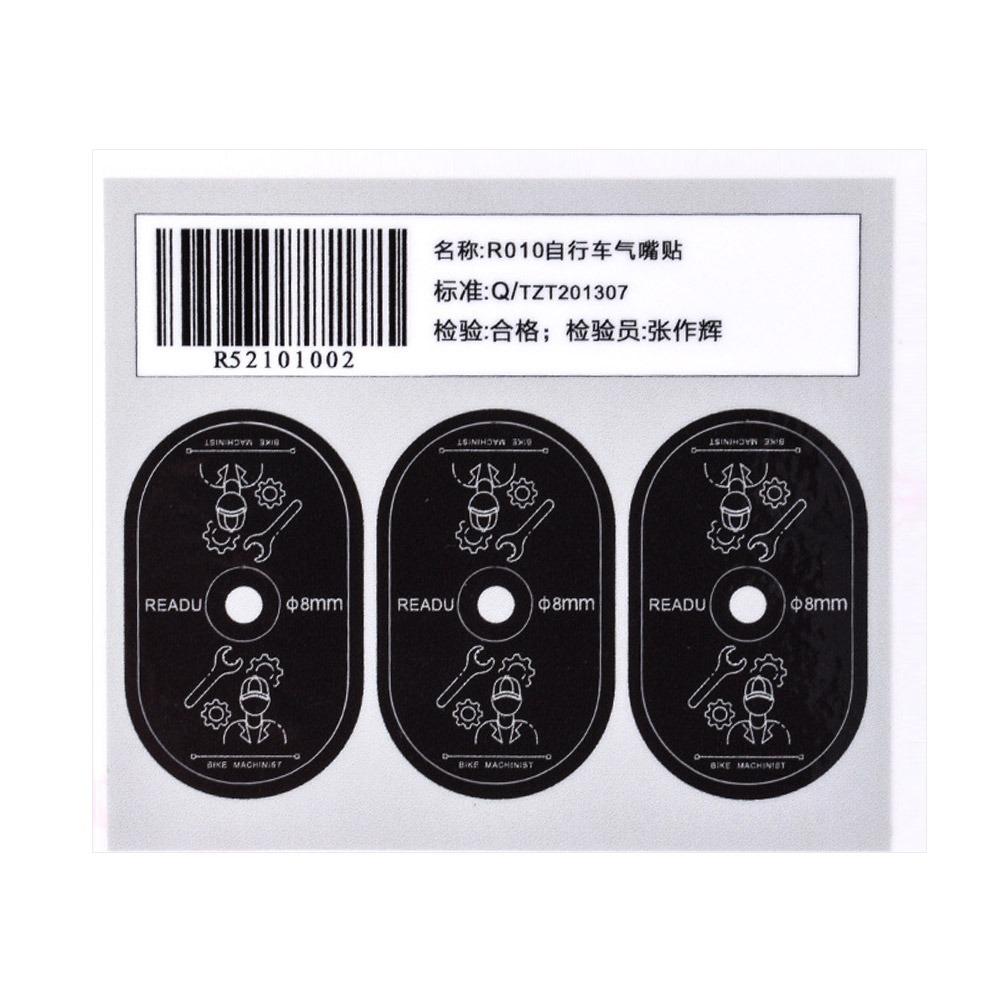 3PCS/Set Multicolor Bike Valve Pad Stickers PVC Bicycle Decorative Decals Cycling Supplies