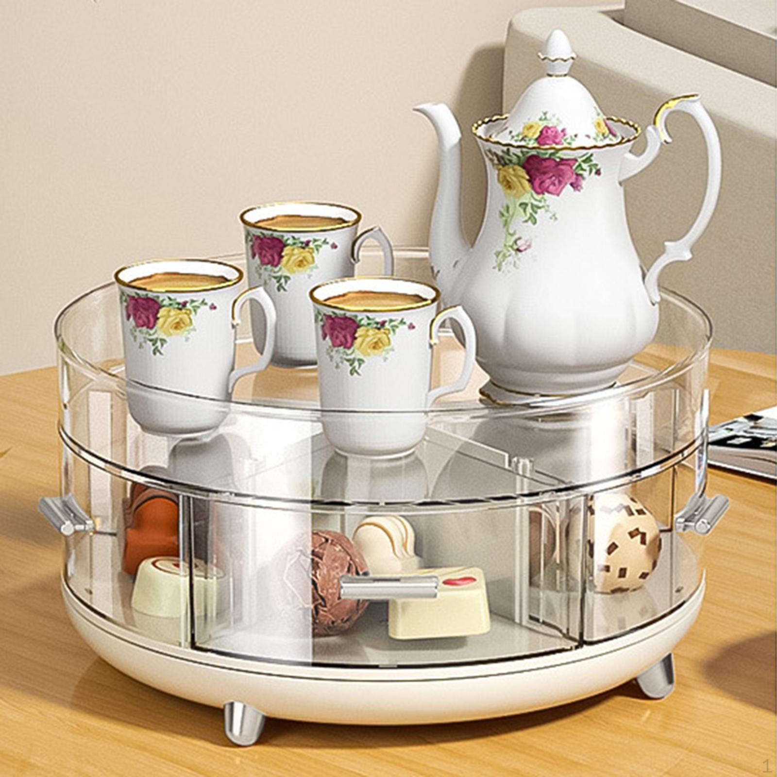 

Держатель для стойки для специй Lazy Susans Rotation, косметический прозрачный органайзер для поворотного стола для закусок white bottom