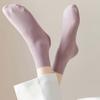 Thin Girls Seamless Any Cut Ice Silk Solid Color Middle Tube Socks Pile Socks Hosiery Women's Socks