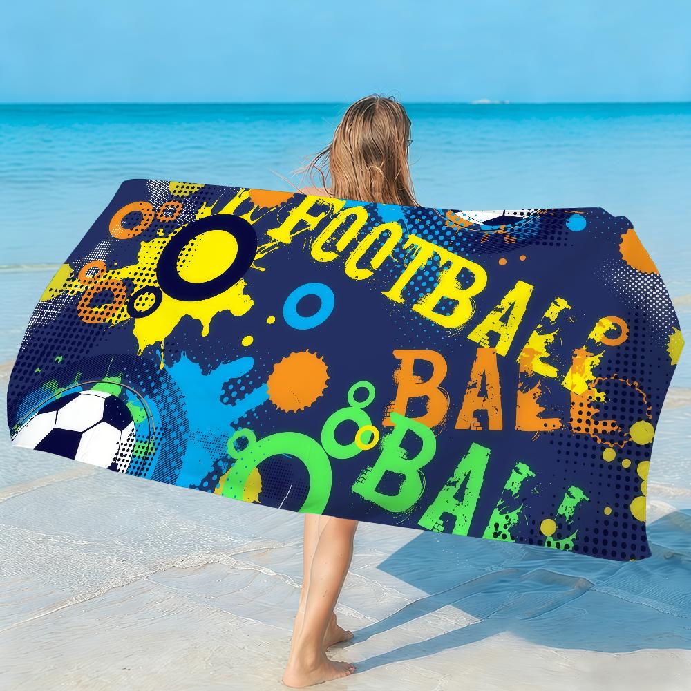 Soccer Towel Quick Drying Beach Towels Are Suitable For Swimming Pools Camping Yoga And The Gym