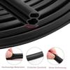 Bande d'étanchéité autocollante noire 10 × 10 mm, 6 m – joint pour porte
