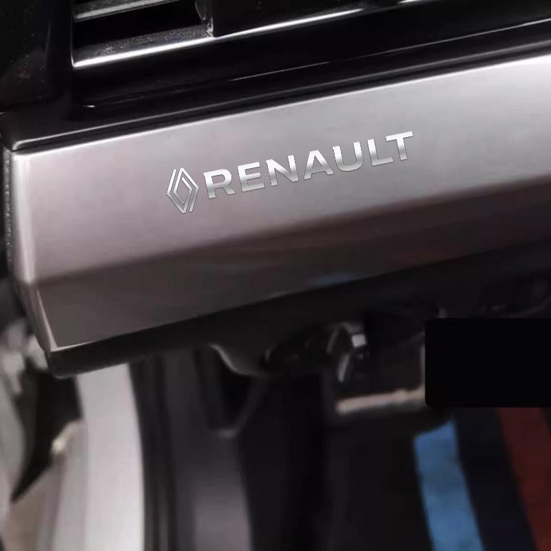 Insignia Emblema Pegatinas para Coche Pegatina Lateral Guardabarros Ventana Carrocería Audio para Renault Megane 3 2 4 Clio4 5 Captur Trafic Scenic2