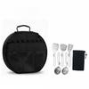 6 Pieces Camp Cooking Utensil Set Portable Foldable 304 Stainless Steel Outdoor