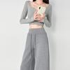 Uncle Radish Ant Waist Sweatpants Women's Autumn and Winter High Waist Skinny Casual Pants Lulu Sweatpants Double Wide Leg Pants