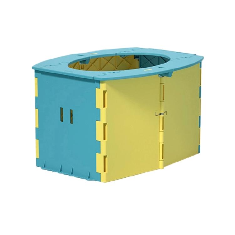 Portable Toddler Potty Suitable for Trip Foldable Commode Seat Outdoor Camping Gear Easy To Clean PP Structure