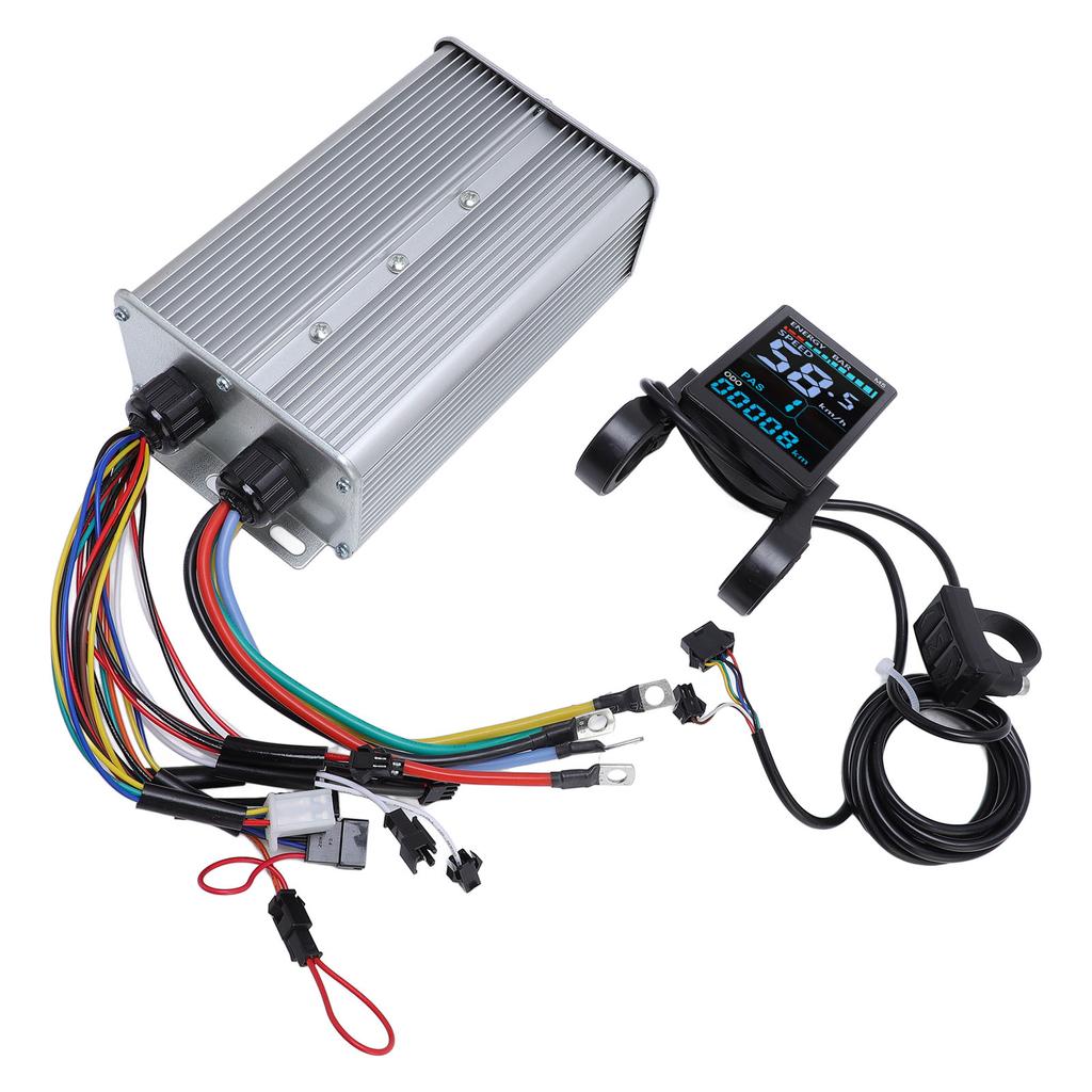 Controller Scuter Electric cu Panou Afișaj LCD 48V 60V 72V 60A Controller Motor Aliaj Aluminiu