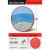 Outdoor Traffic Convex Mirror: Anti-theft Round Wide-Angle Reflective Mirror with Red Black Back