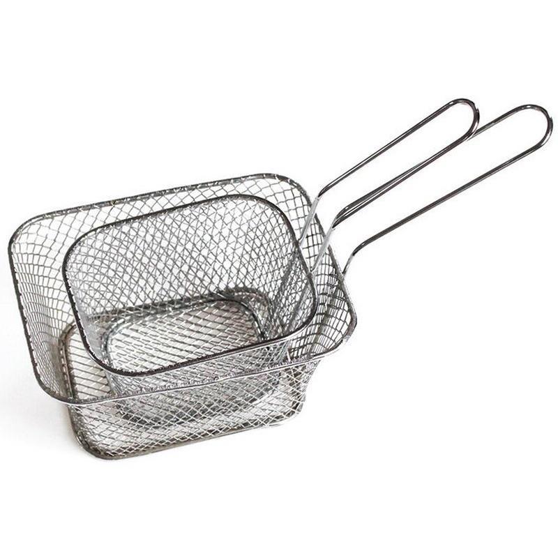 Mini košíky na hranolky Mini fritéza servírovací košík s prezentací jídla Kuchyň