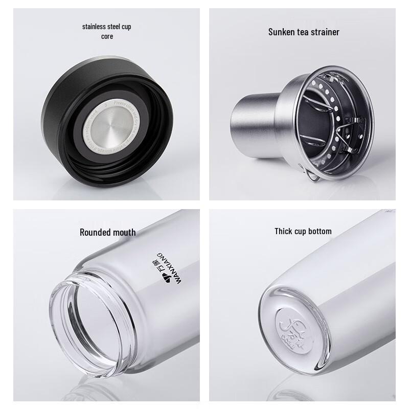 Wamgxiang U195A Single-Layer Glass Tea Infuser Bottle