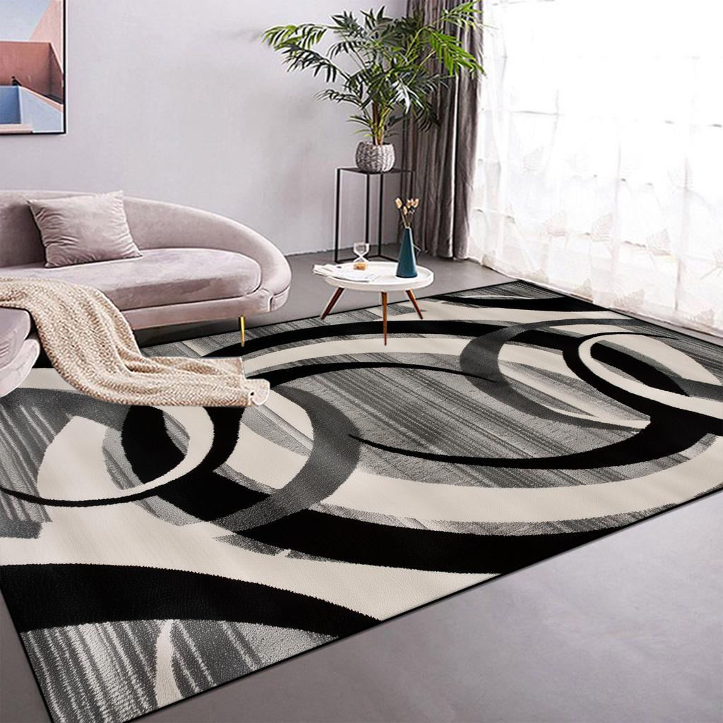 Modern Light Luxury Carpets for Living Room Abstract Large Area Sofa Rug Non-slip Bedroom Decor Rug Washable Coffee Table Mat