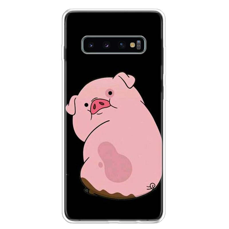 

Чехол для телефона с милым розовым поросенком и рисунком для Samsung Galaxy S10 Plus S20 FE S21 S22 Ultra S10E S9 S8 + S7 Edge J4 Samsung S22 Ultra