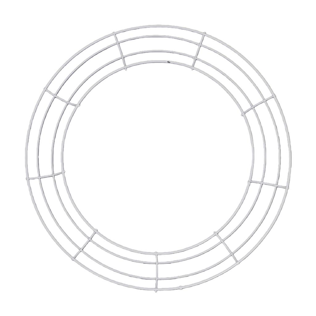 Metal Wreath Frame Decorative Floral Ring Macrame Hoop for Making Holiday Decor 35cm
