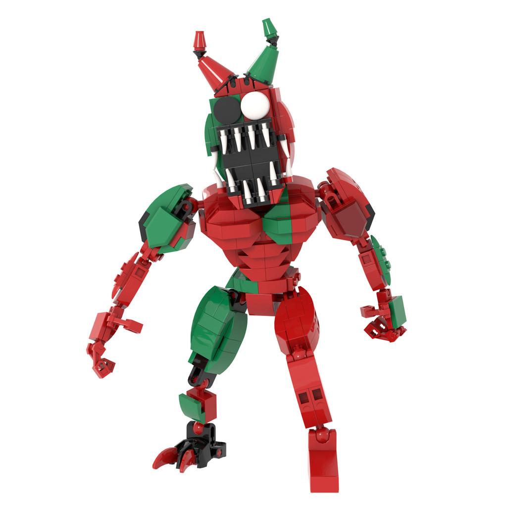 

Красный Монстр Зеленый Сборочный Блок Детская Игрушка Модель Настольное Украшение