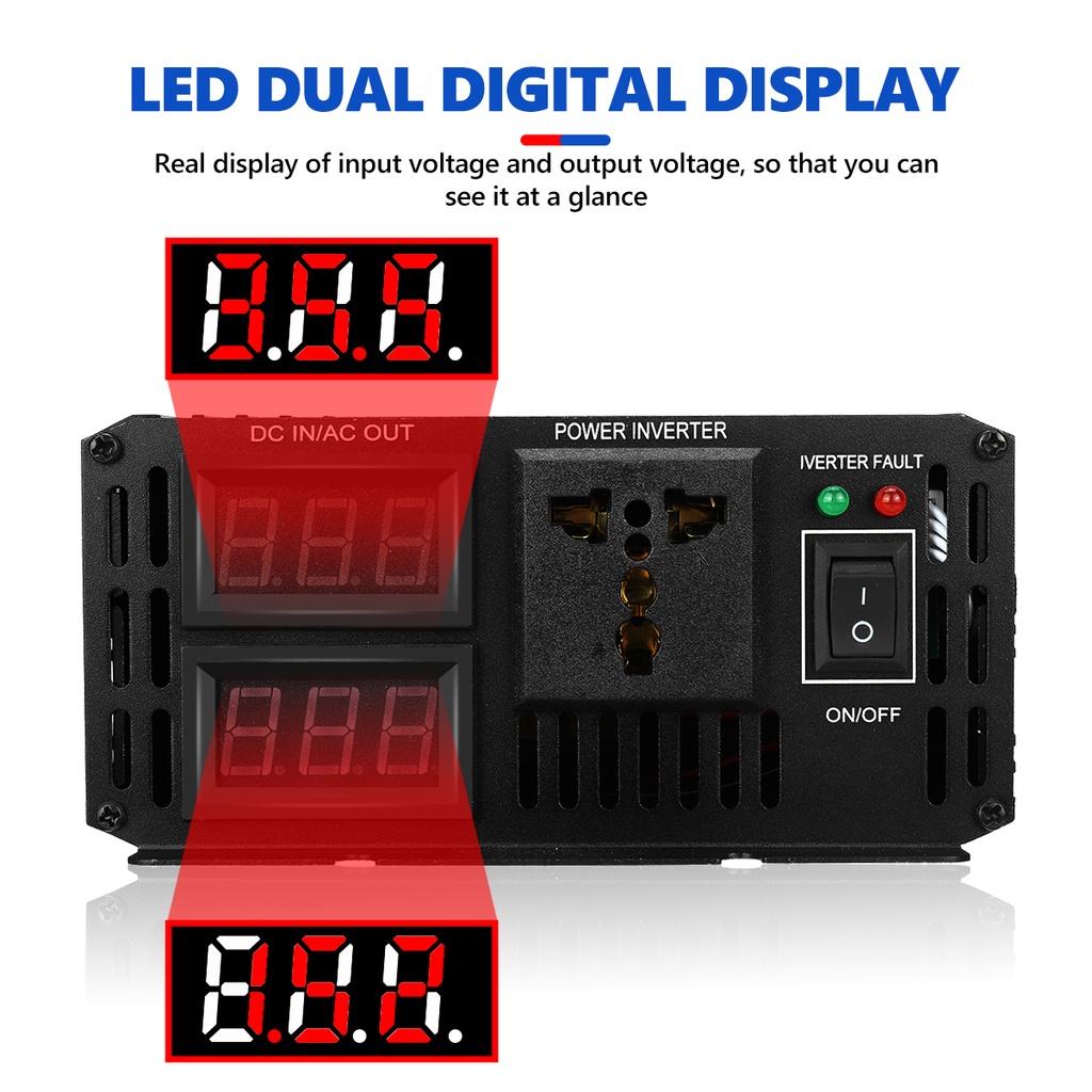 2200W 3000W 4000W 5000W Pure Sine Wave Inverter DC 12v/24v To AC 110V/220V Voltage Transformer Power Converter Solar Inverter